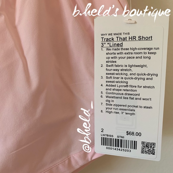💗🍓 lululemon Pink Berries Track That High-Rise Short 3" Bundle Size 2 New NWT - Picture 5 of 14